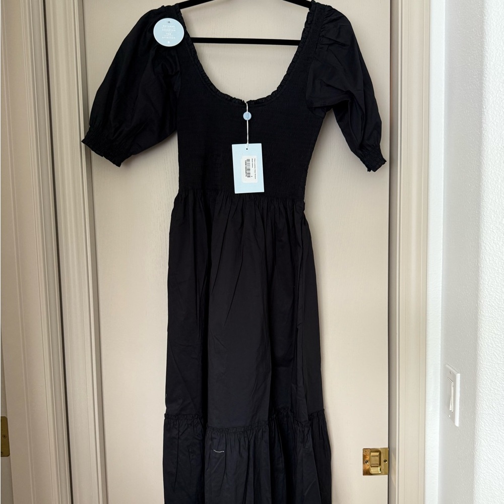 Hill house home The Louisa dress black cotton s nwt